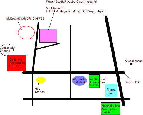 Azabu Class Access Map